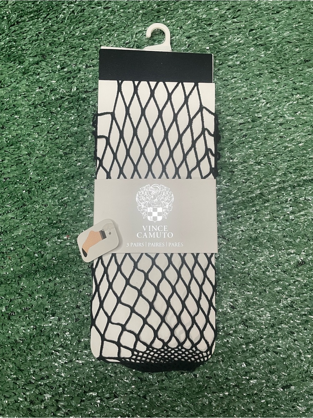 Vince Camuto Black Fishnet Socks - 3 Pairs